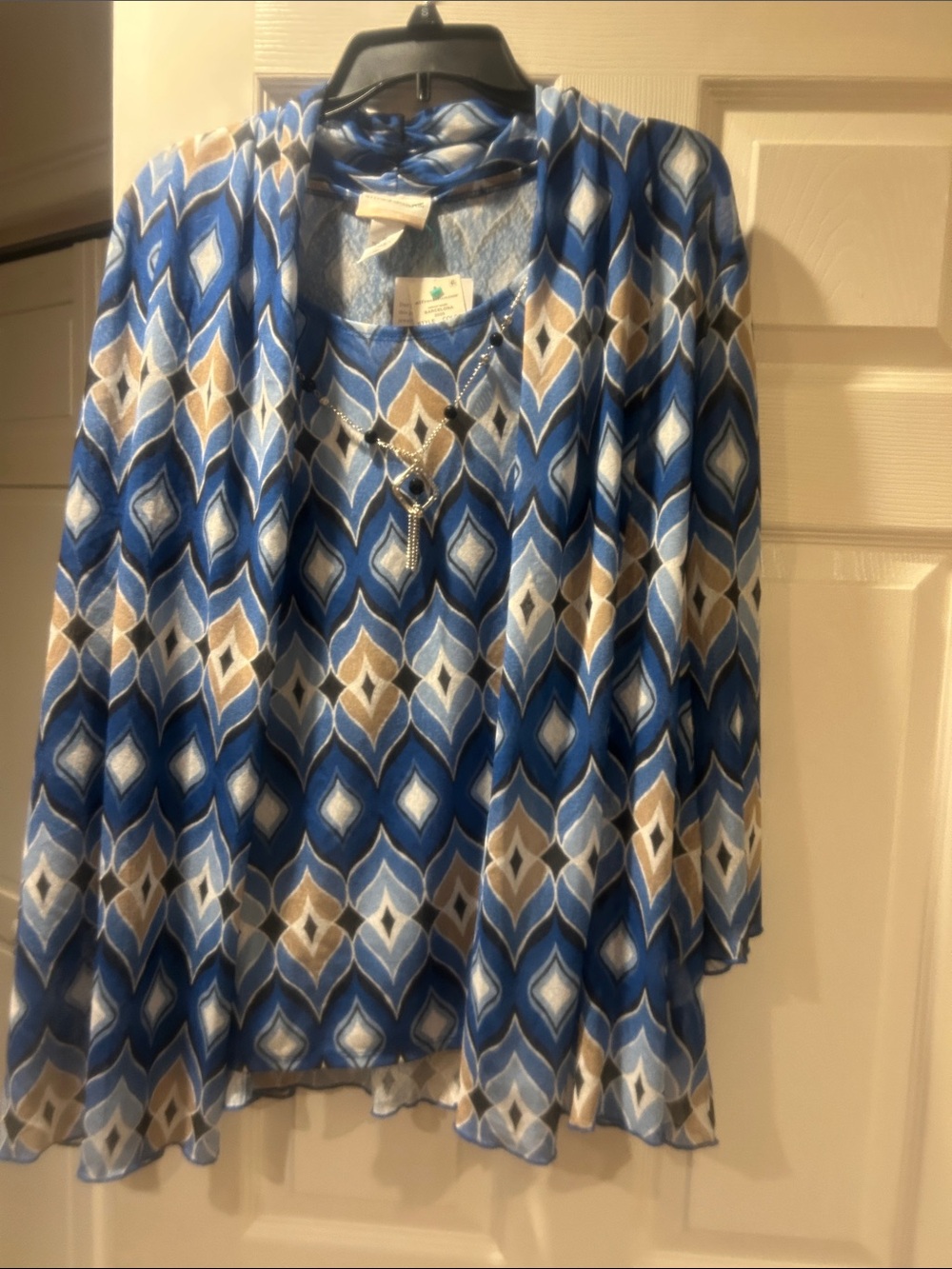 NWT Sz 2x Alfred Dunner Barcelona blouse 2-1 blouse